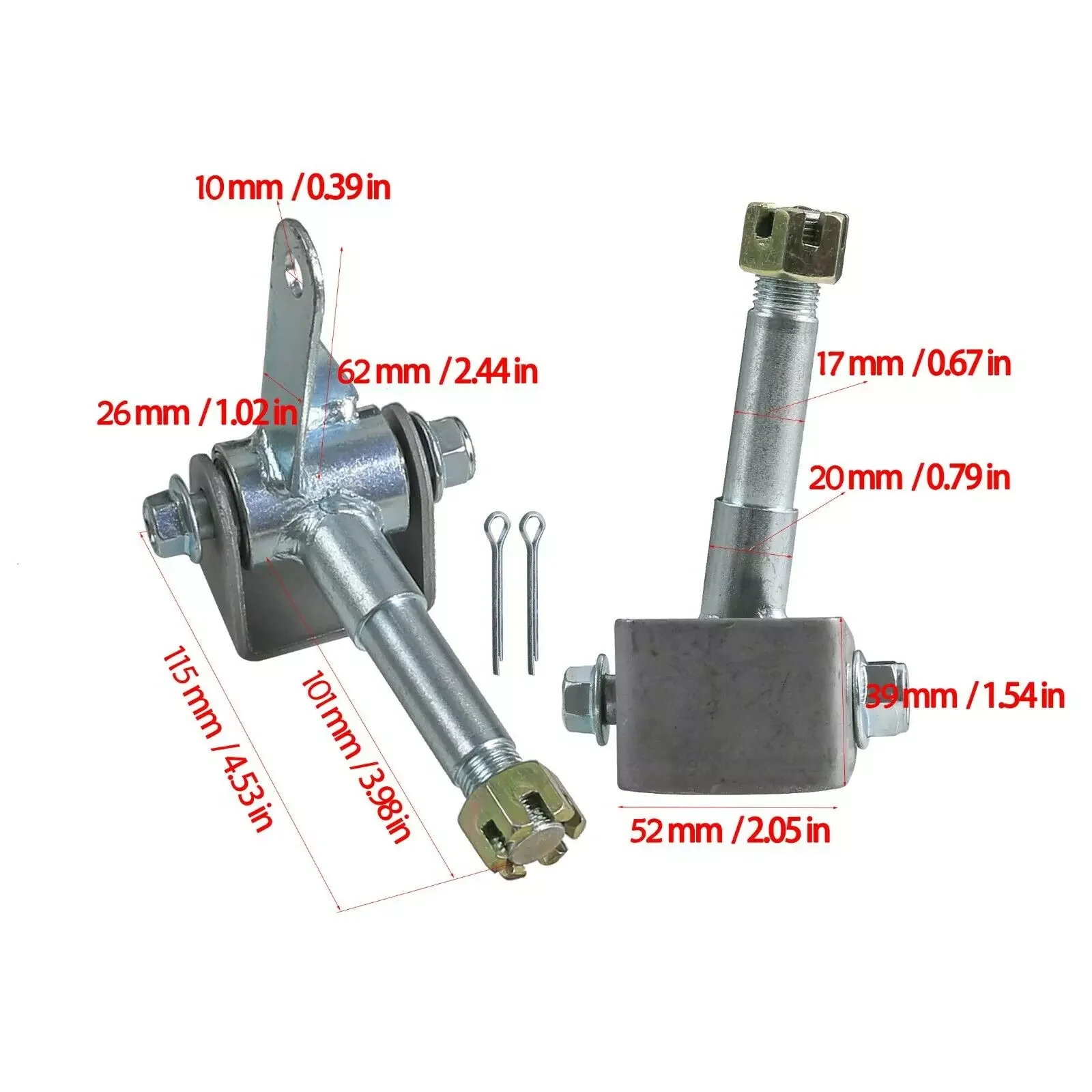 ępiona piasta koła 17 mm przedniego drążka kierowniczego 23T do ATV Go Kart Quad Trike Garnitur 5'' 6'' Buggy