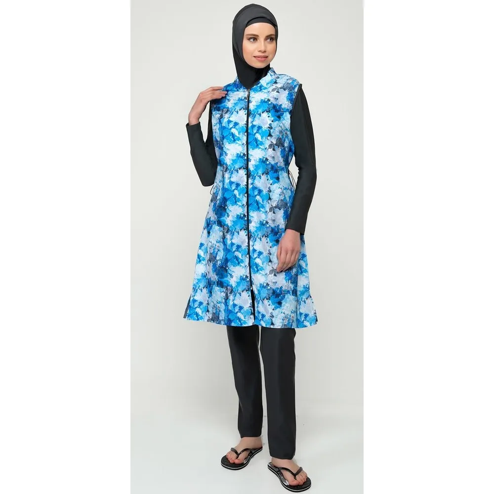 

Плавательные костюмы Dorlie Full Off купальный костюм с хиджабом Sea 1923 Asuman Gray