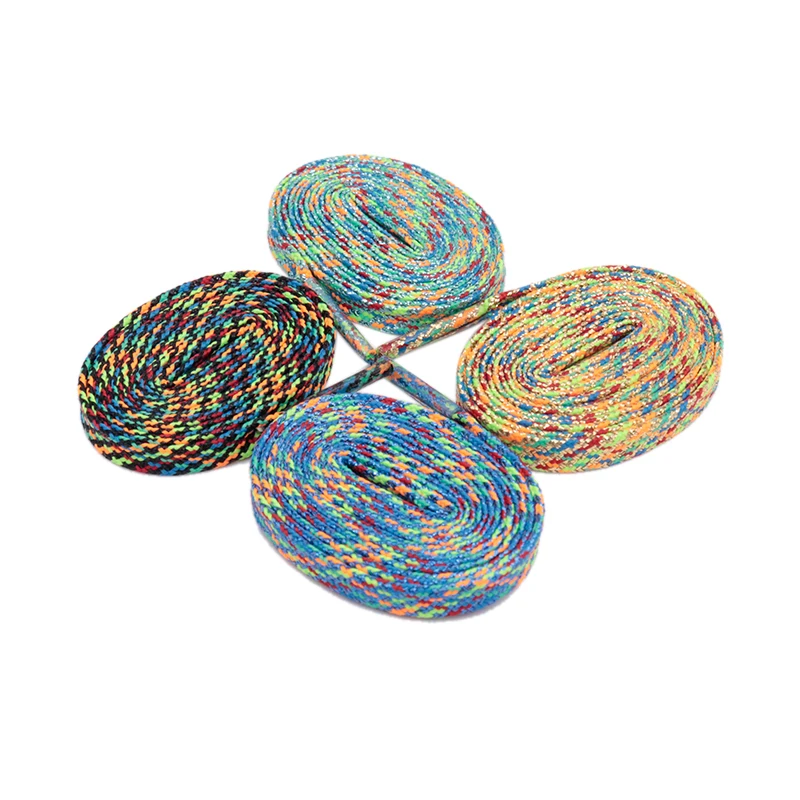 

Weiou Official Laces 7MM Metallic Yarn Colorful Laces Sneaker Boot Canvas Trendy All-match Black Blue Yellow Polyester Shoelaces
