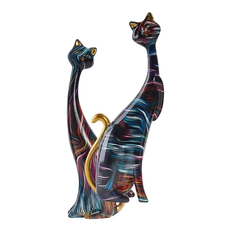 Y166 Европейский креативный граффити пара кошек украшение для дома гостиная