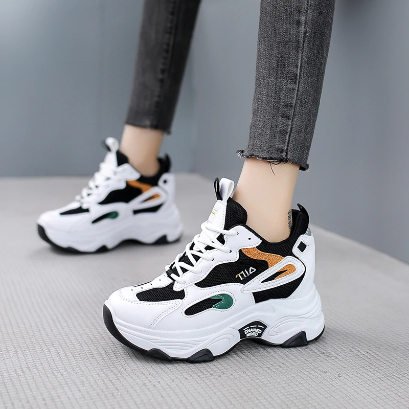 2023 New Girls' Summer Fashion Casual Shoe Platform Shoe Breathable Mesh Zapatillas Mujer Student Outdoor Sports Shoe Patch