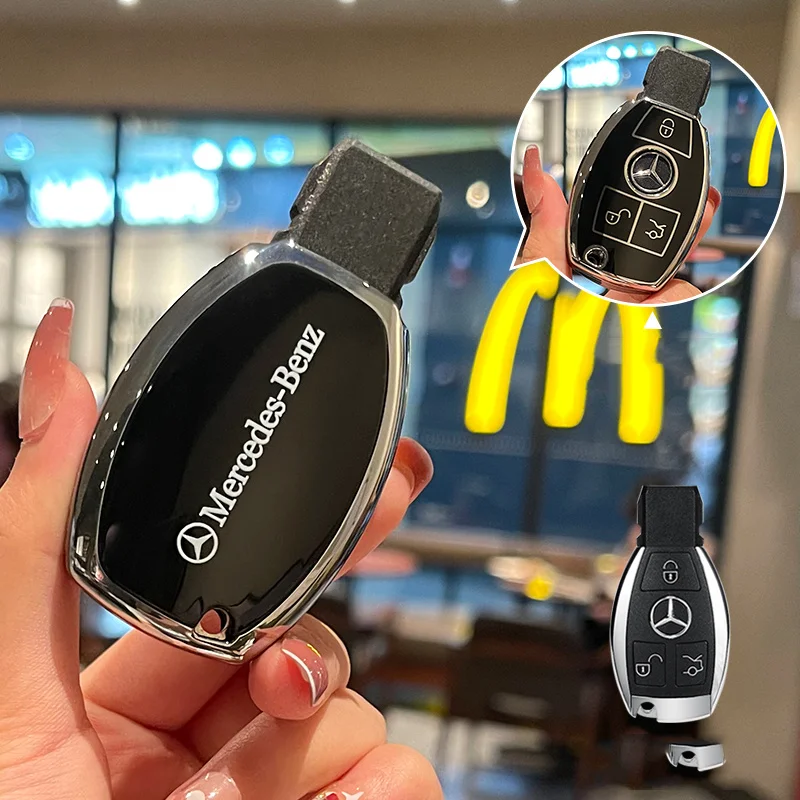

ТПУ автомобильный защитный чехол для ключа с дистанционным управлением для Mercedes Benz A B C S Class AMG GLA CLA GLC W176 W221 W204 W205 автомобильные аксессуары