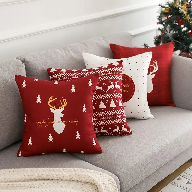 

Christmas Cushion Nordic Sofa Cushion Cover Modern Simple Decorative Embrace Funda Cojin 45x45 Cushions Covers Throw Pillows