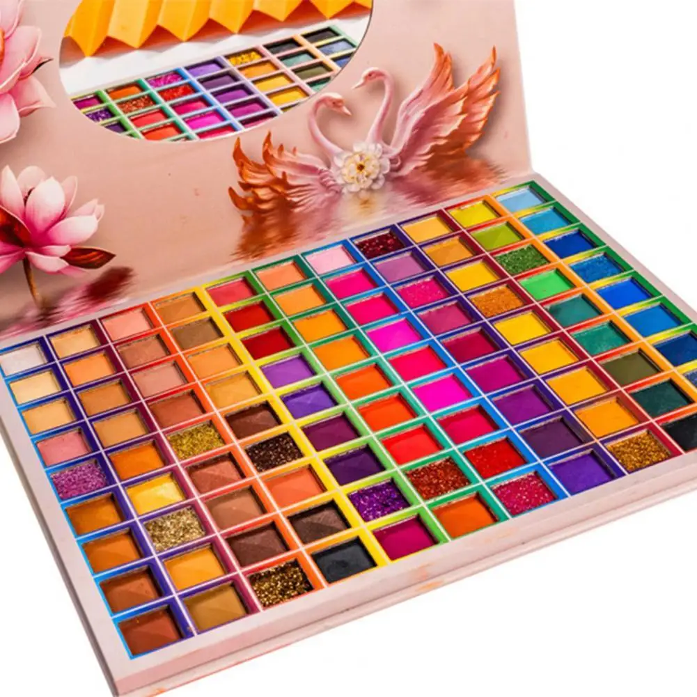 

1Set Useful Eyeshadow Professional Portable Eye Shadow Plate 99 Color Glitter Eye Shadow Plate
