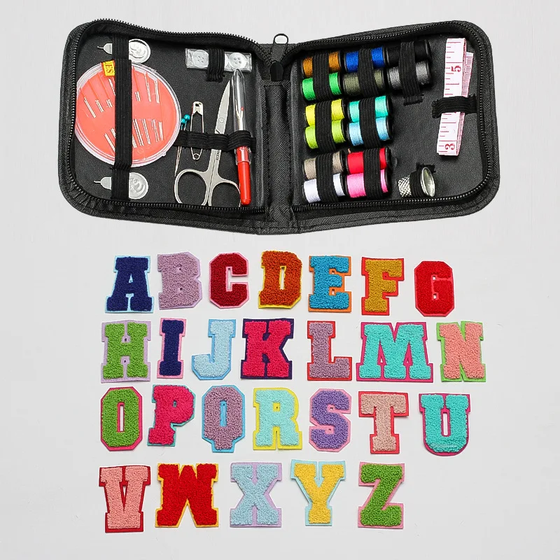 

_ Иглы для ниток, ножницы, махровая ткань, наклейка для нашивки, «сделай сам», шитье, ремесло, домашний дорожный органайзер, сшитые аксессуары