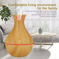 electric air humidifier wood grain essential oil diffuser portable ultrasonic aromatherapy usb mini mist maker led light for hom