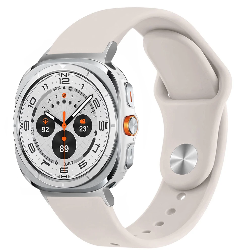 Ремешок силиконовый для Samsung Galaxy watch Ultra/7/FE спортивный браслет Ultra band 47 мм 44 40