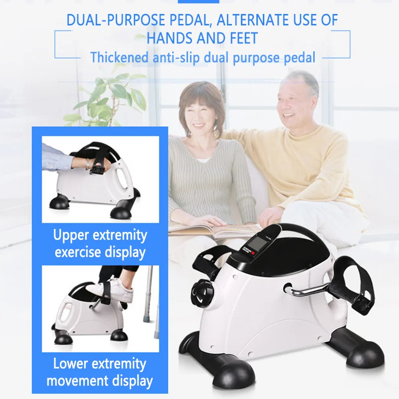 Домашний мини-велосипед с ЖК-монитором тренажер для ног реабилитационная машина