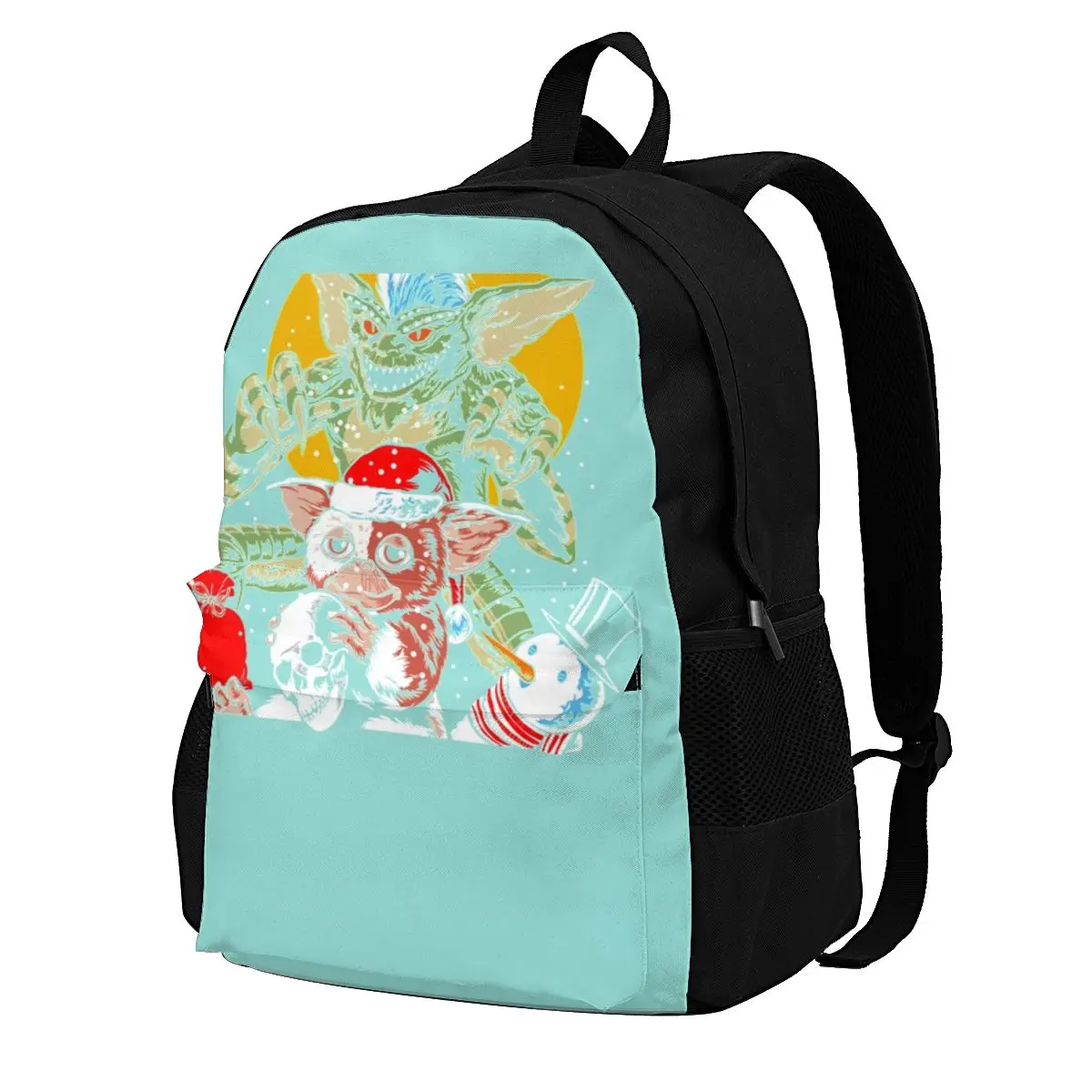 

Gremlins Gizmo Christmas Backpacks Film Aesthetic Polyester Cycling Backpack Teen Large Bags