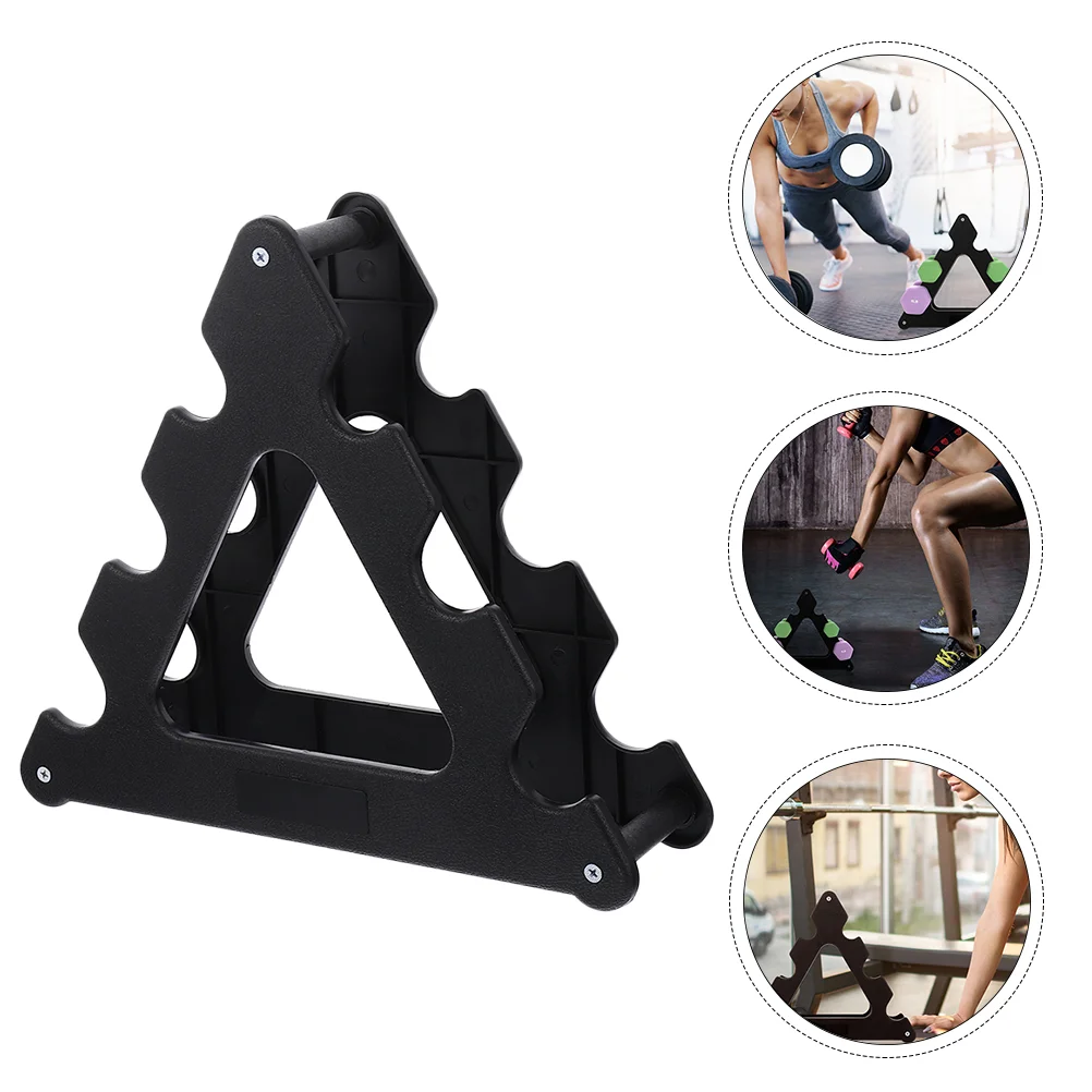 

2pcs Dumbbell Bracket Dumbbell Display Rack Triangle Hand Weights Holding Stand