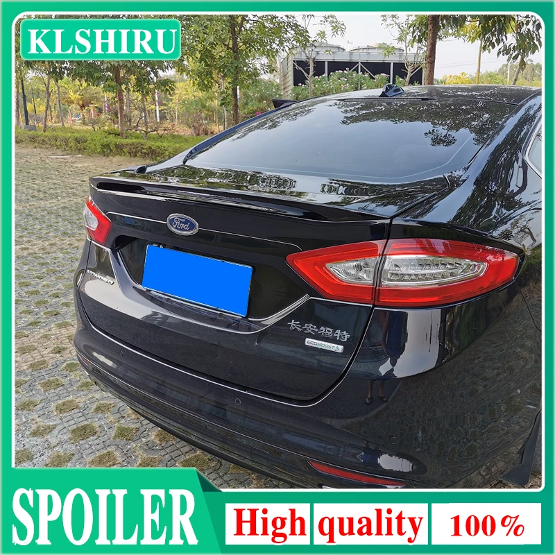 

KLSHIRU ABS PAINT REAR WING TRUNK LIP TAIL SPOILER FOR Ford Mondeo Fusion 2013 2014 2015 2016 2017 2018 2019 2020