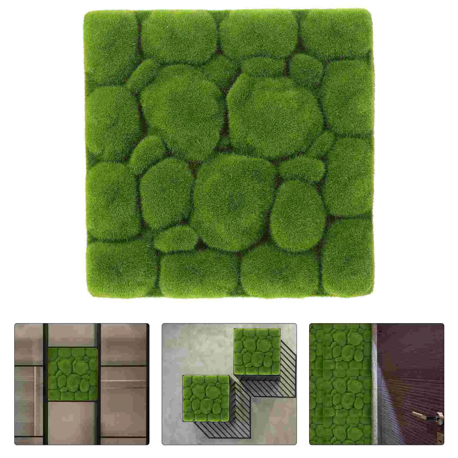 

Artificial Wall Fake Grass Mat Decor Green Boardplants Panelsturf Faux Privacyrug Decoration Simulation Panel Hedge Background