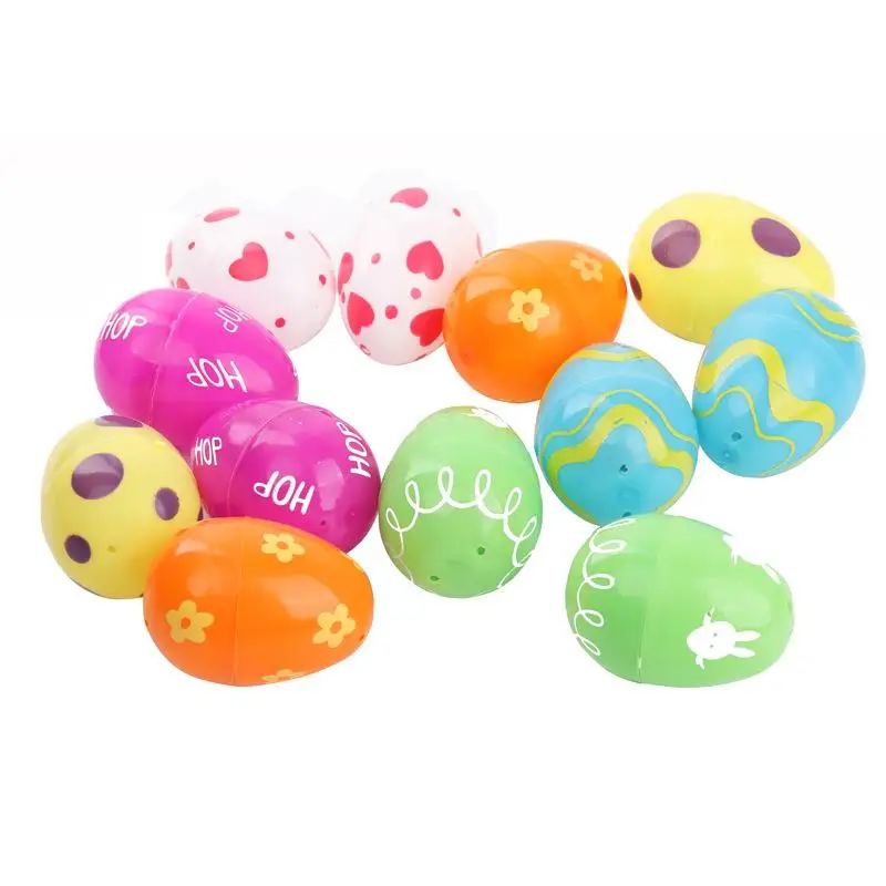 

12 шт., пасхальные яйца, разноцветные яйца, украшения для творчества, счастливая Пасха, искусственные яйца для дома, обучающие игрушки для детей, подарки