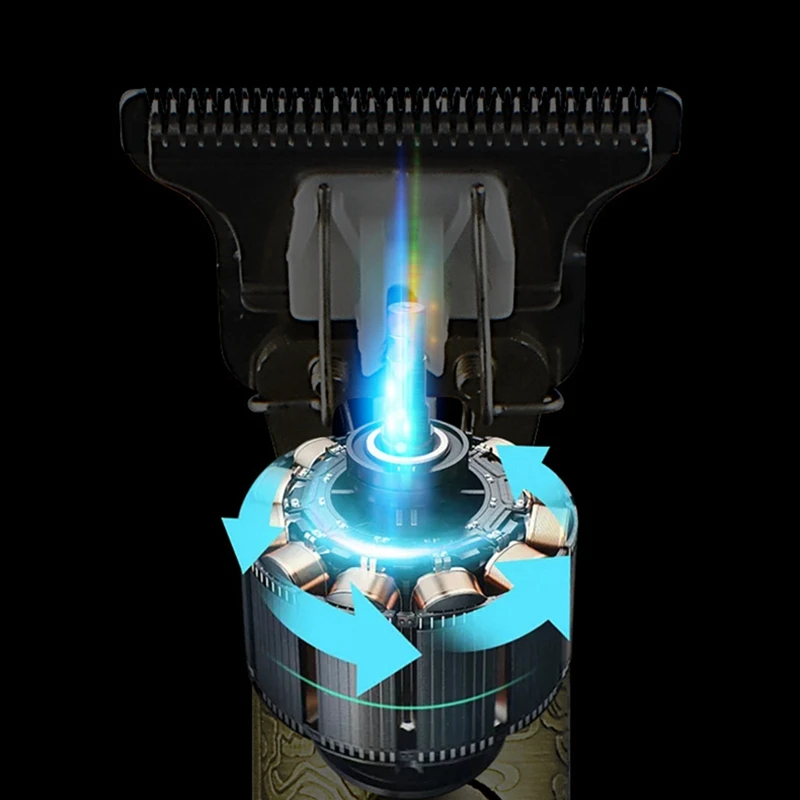 

2X Hair Clipper Professional Electric Hair Trimmer Cutter Beard Shaving Finishing Cutting Machine,Dragon And Phoenix