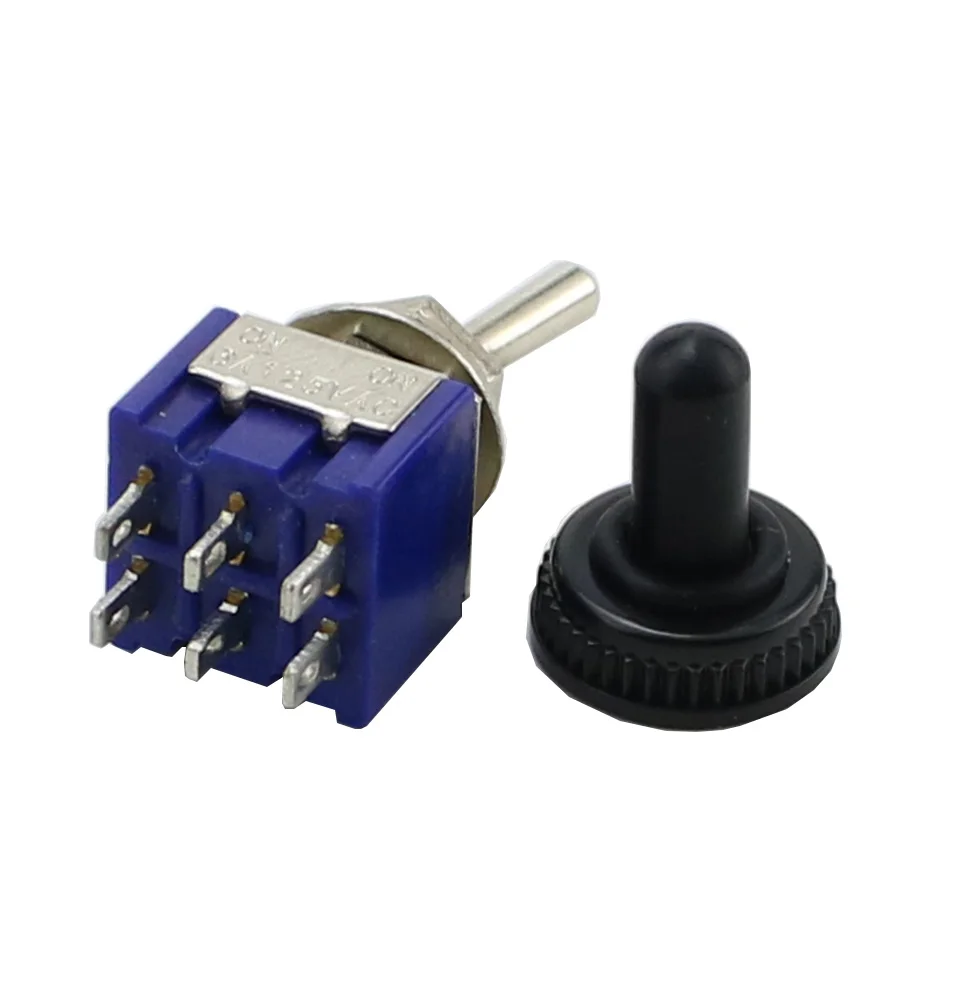 10 шт. мини 6-контактные 2-позиционные переключатели вкл. DPDT мини-переключатель 6A/125V