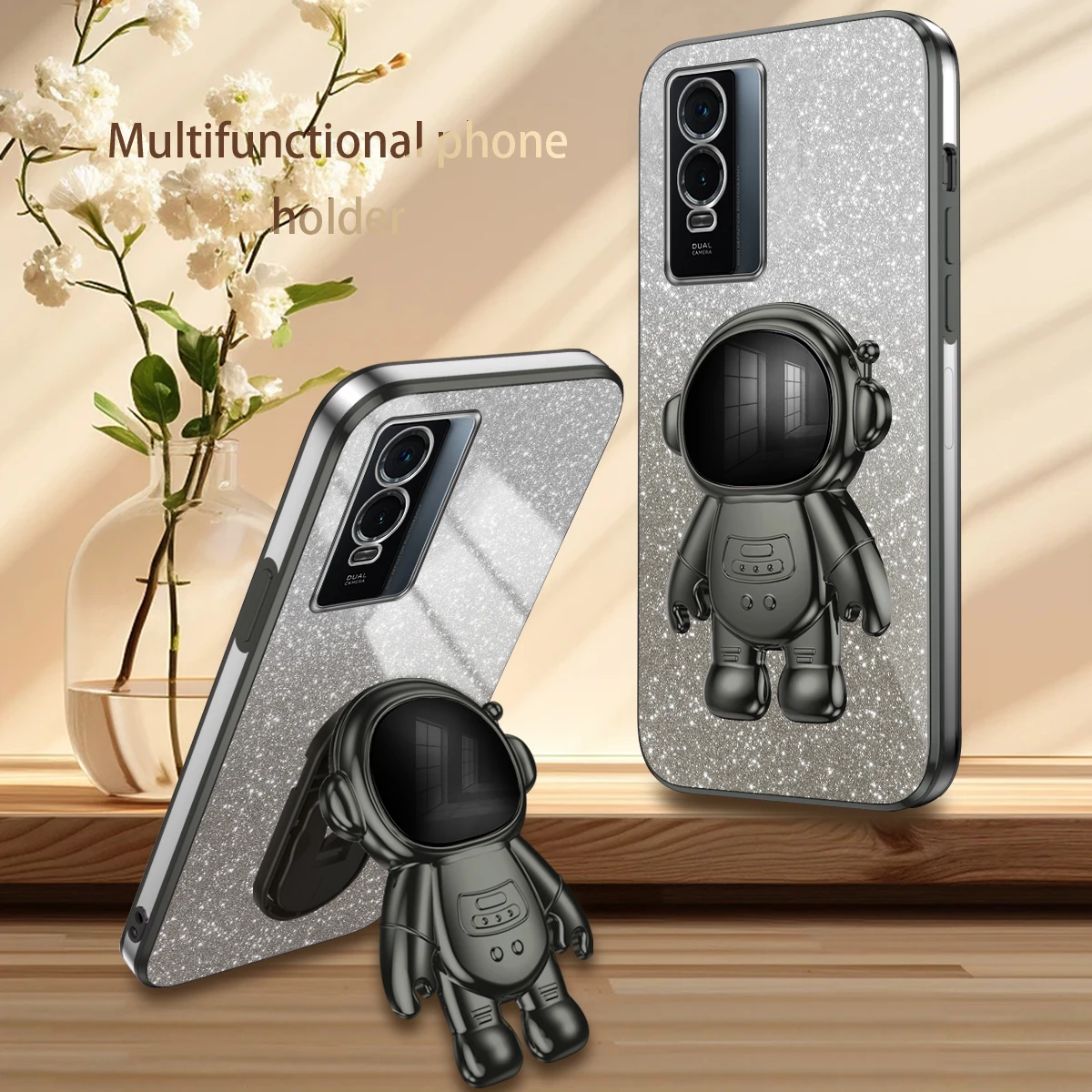 ДЛЯ Vivo Y76 фотоблестящая стильная подставка для астронавта фотосессия Y76S мягкая