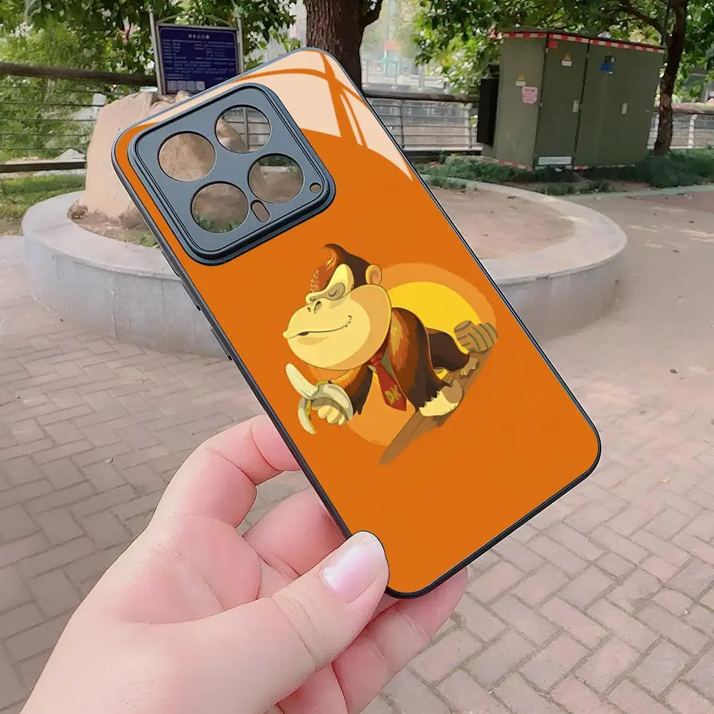 Чехол для телефона Гра Ослик Конг Xiaomi Redmi Note 13 12 11 10 13c 9t 12s 11s 12c Pro стеклянный чехол