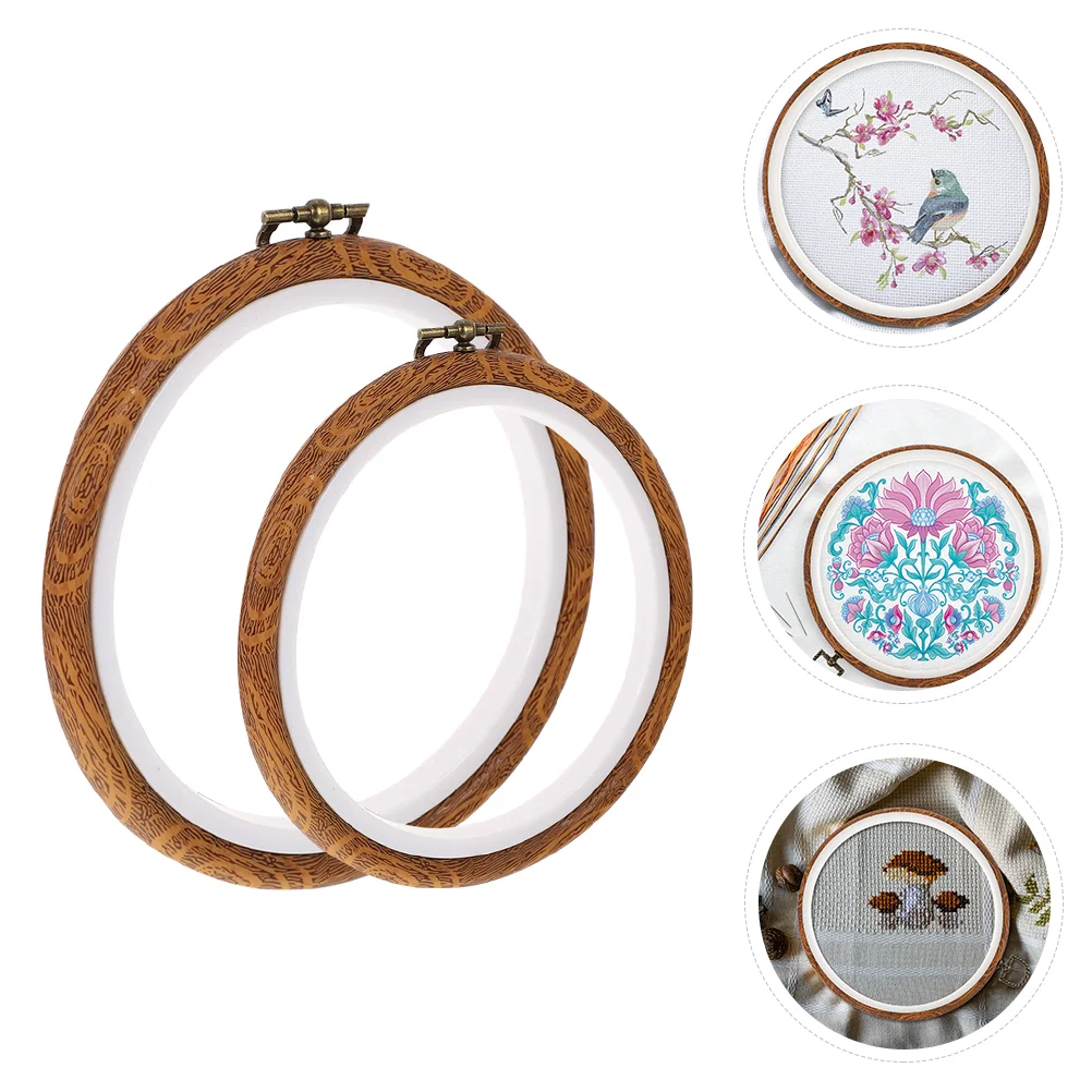 

Embroidery Hoop Hoops Rings Frame Cross Needlework Circle Ringcrafts Framee Sewing Catcher Dreamimitation Wood Starter Mini