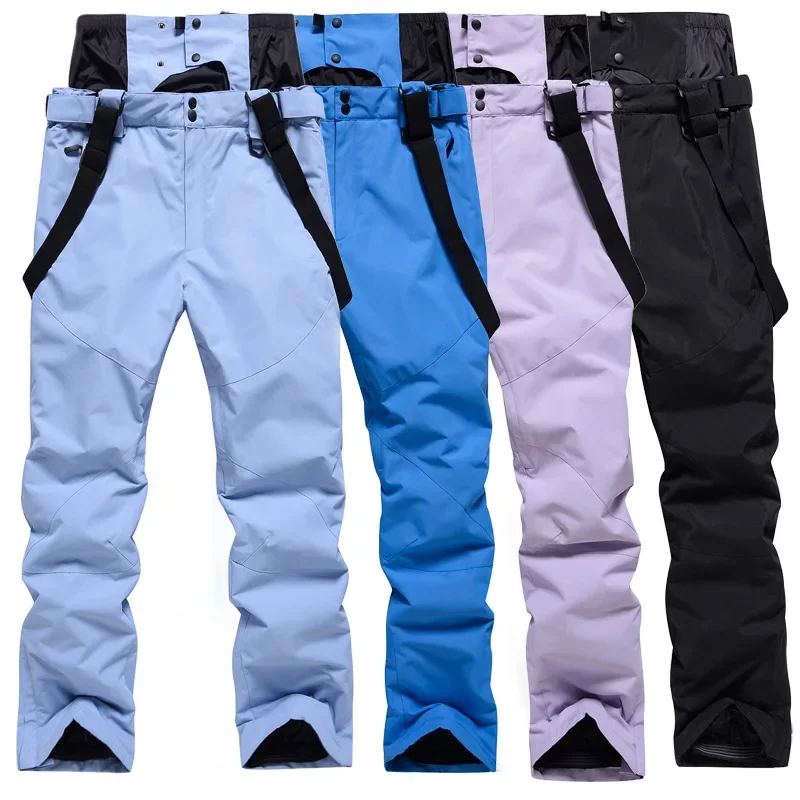 New Snow Board Pants Men Straps Padded Winter Snowboard Outdoor Waterproof Windproof Thickened Overalls Ski Women
