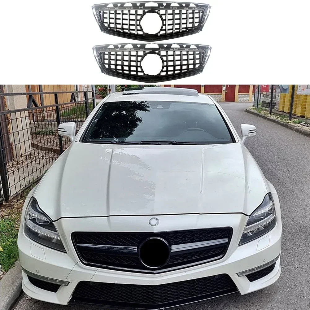 Передняя гоночная заготовка решетка бампера верхняя крышка решетки для Mercedes-Benz