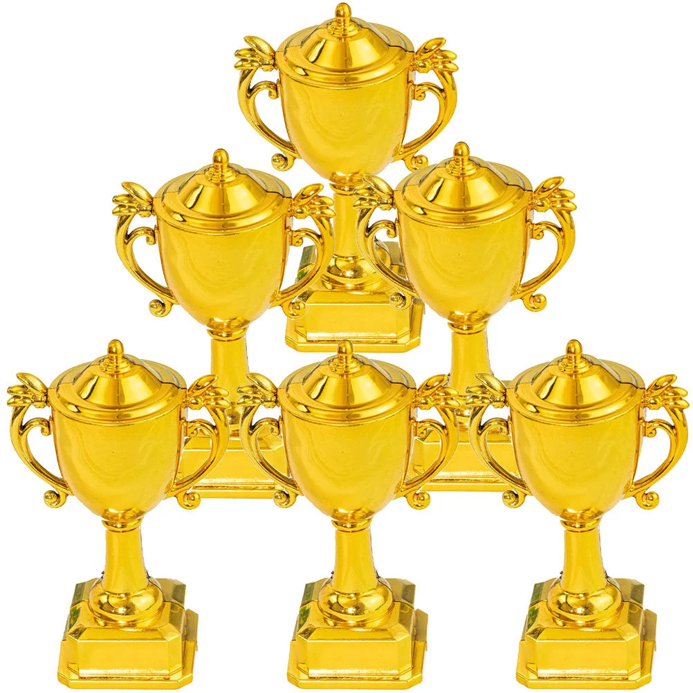 

Mini Trophies Ball Awards Trophies Miniature Trophy Decorations Kids Plastic Party Cake