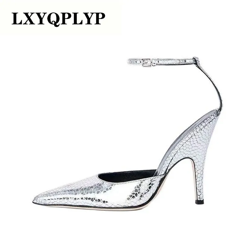

2023 Spring and Summer Fashion Baotou High-heeled Slippers European and American Show Nightclub Sandals Women's Brand