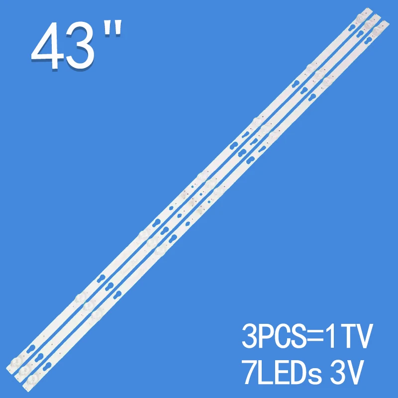 

new 3pcs For 43" TV 43D07-ZC22AG-05 L43M5-5ASP LT-43T510F LVF430LGDX 4C-LB430T-HRC 4C-LB430T-XR3 JFA JL.D43071330-004AS-M_V01