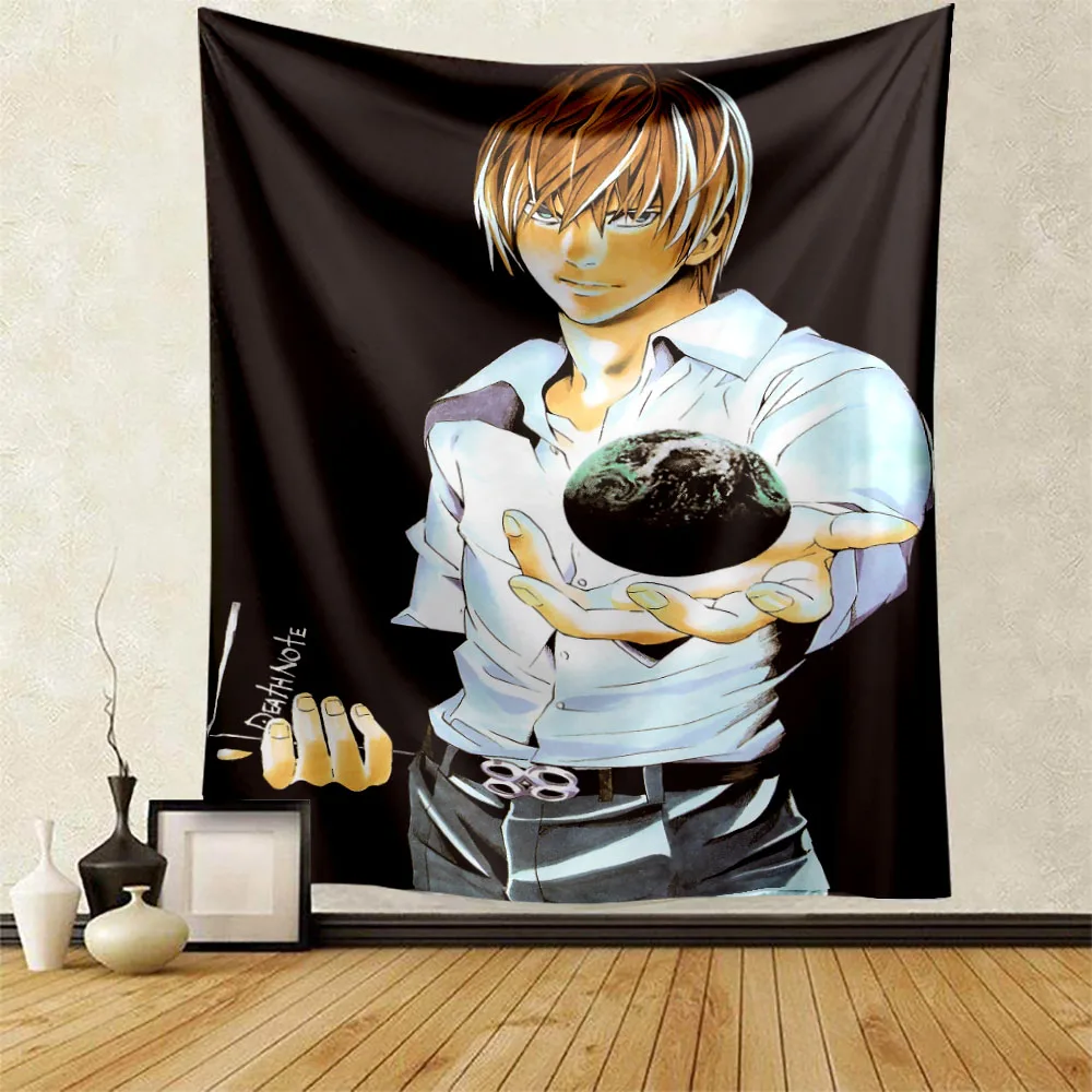 Kawaii Girl Tapestry Wall Decor Tapestry Anime Death Note Amane Misa Manga Aesthetic Room Decoration Meme Tapestries Art Poster images - 6