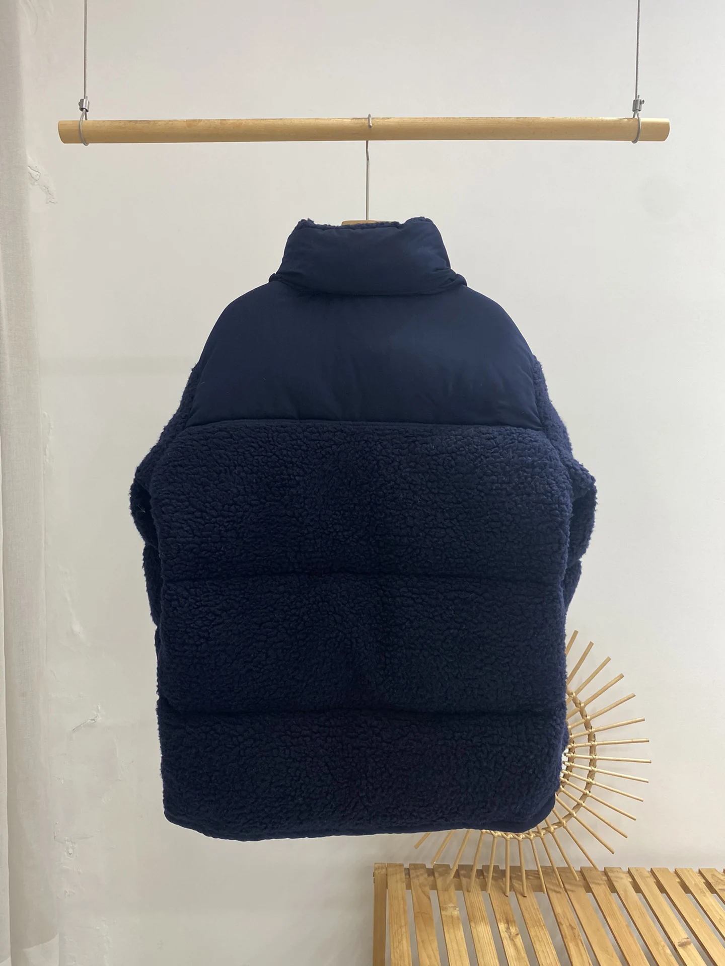 Winter men's down jacket stand up collar jacket for women suede fur jacket for women to keep warm, thickened lamb jacket