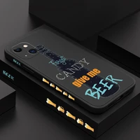 luxury dark beer phone case for iphone 13 12 11 pro max mini x xr xs max se2020 8 7 plus 6 6s plus cover
