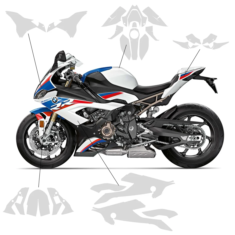 Для BMW S1000RR S1000 RR 2021-2024 защитная пленка для краски из ТПУ обтекатель защита от