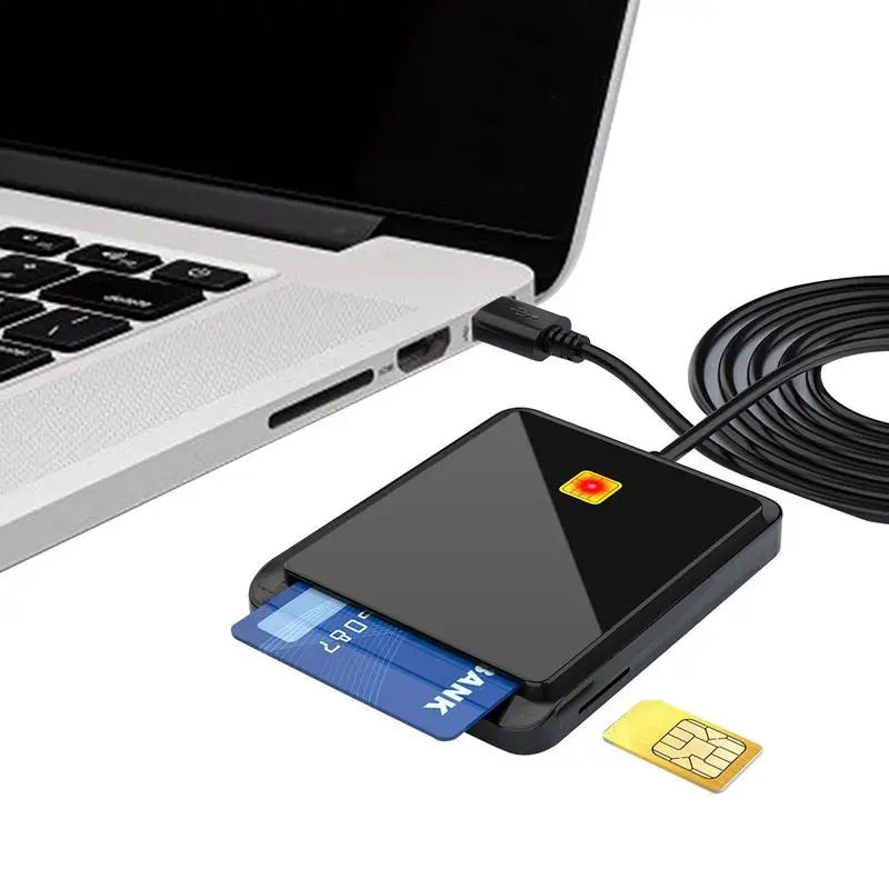 

Card Reader CAC Common Access USB Card Access Reader Universal Multipurpose USB Smart Card Reader For Payment Tax Work Online
