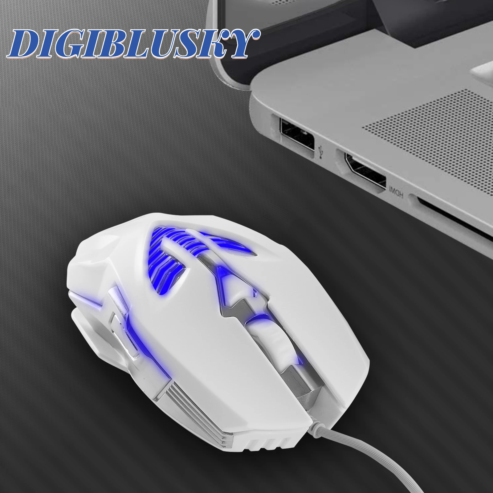 

Wired Gaming Mouse 2400DPI Adjustable LED Optical Gamer Mouse 6 Buttons Ergonomic Mice USB Office PC Mause For Laptop Computer