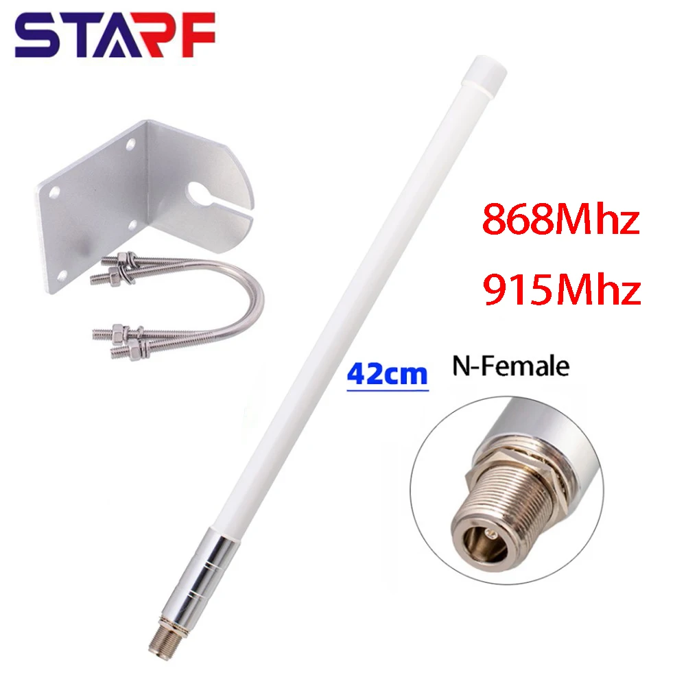 

Антенна 4dbi 860-930 МГц для точки доступа к гелию, HNT, горнодобывающая всенаправленная антенна из стекловолокна для LoRa IoT, антенны для головы N-Female