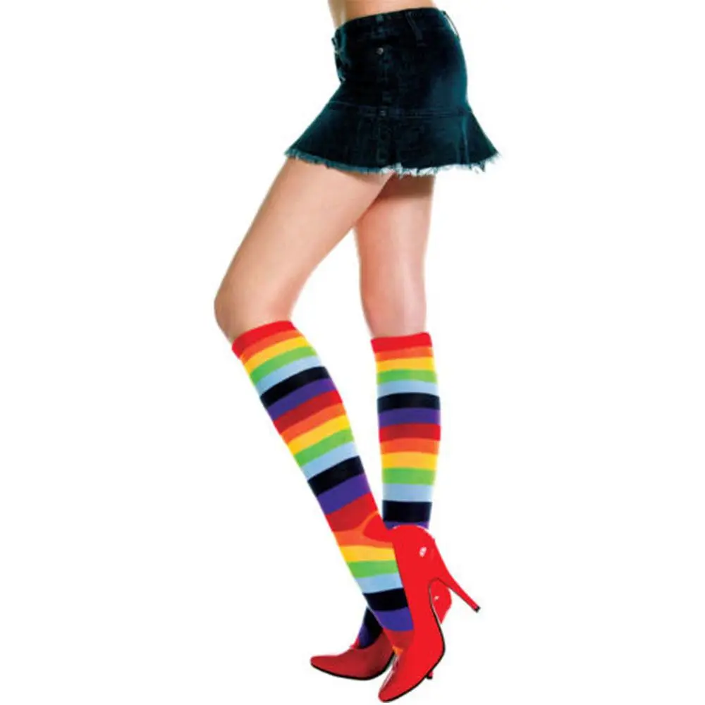 Практика для девочек хлопковые носки из полиэстера женские полосатые чулки