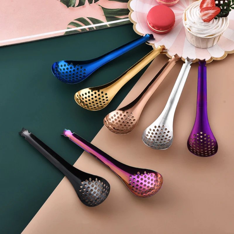 Кухонная ложка из нержавеющей стали 410 с отверстиями кухонная икра-строитель Roe