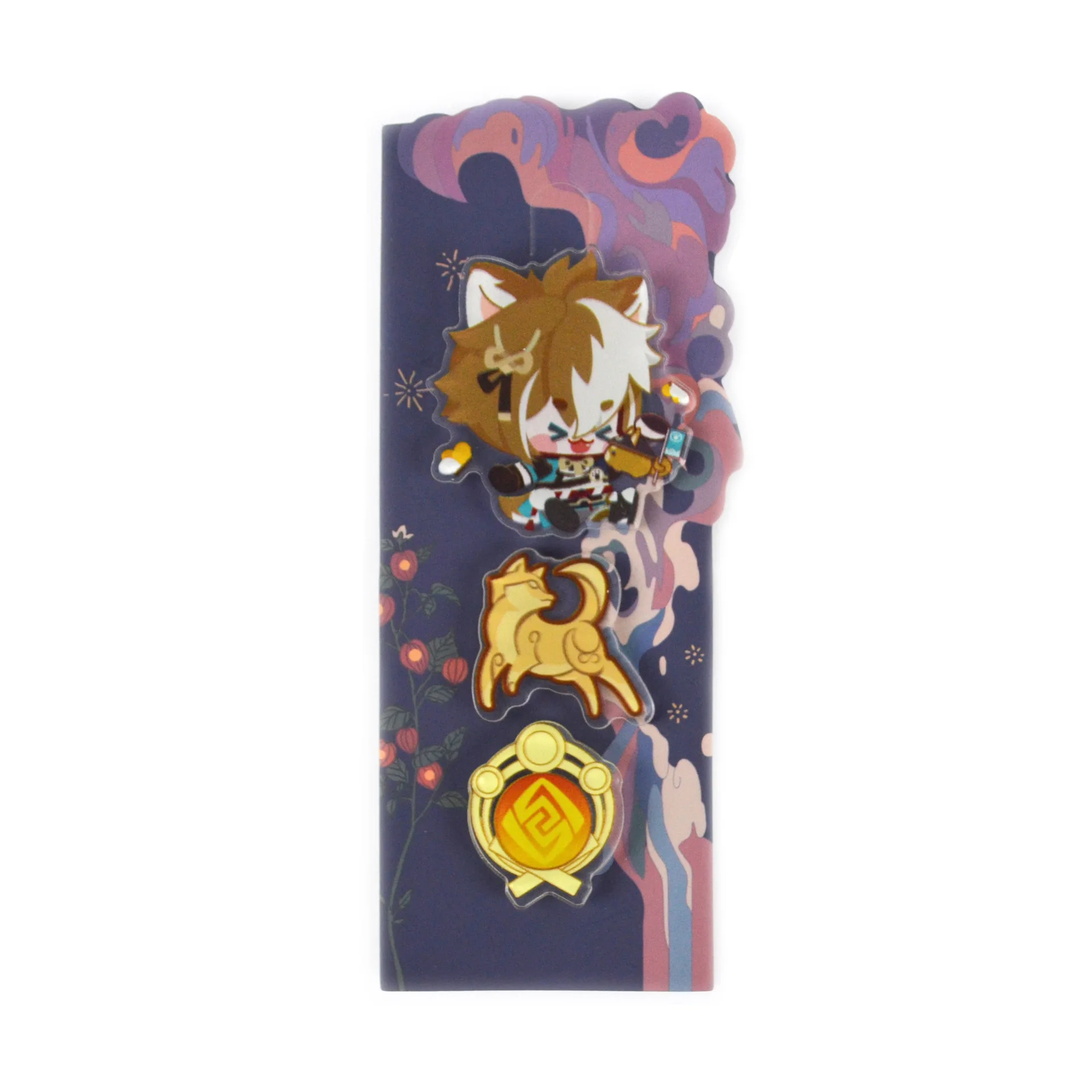 Брелки для ключей с аниме Genshin Impact брелок акриловой фигуркой Венти чжунглии