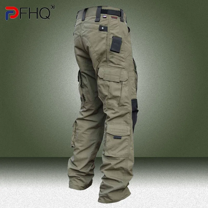 

PFHQ 2023 New Cargo Tactical Casual Pants Outdoor Jogger Men's Military Multi Pocket Training Trousers Wear-resistant Overalls