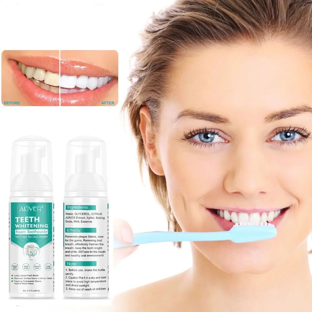 

Hygiene Toothpaste Stain Removal Teeth Whitening Teeth Mousse Mouth Wash Toothpaste Whitening Foam Teethaid Mouthwash