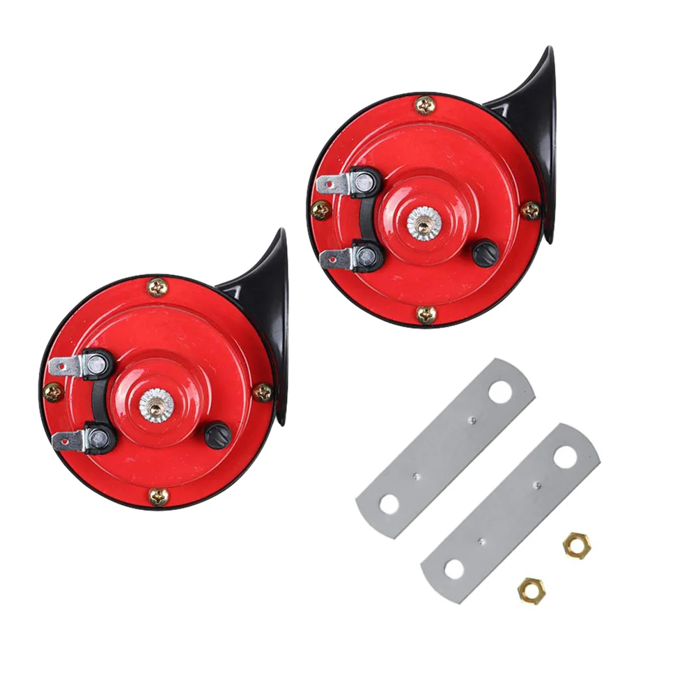 

1 Pair 12V Super Loud Compact Electric Air Horn Kit with Horn Mounted Brackets