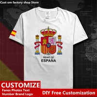 kingdom of spain espana country t shirt custom jersey fans diy name number logo high street fashion loose casual t shirt