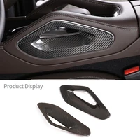 for mercedes benz gle w176 gls c257 real carbon fiber central control armrest both sides panel protection cover accessories