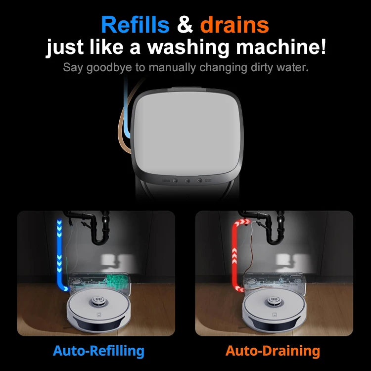 Низкая цена Робот-пылесос в продаже Полностью автоматический двойной швабра