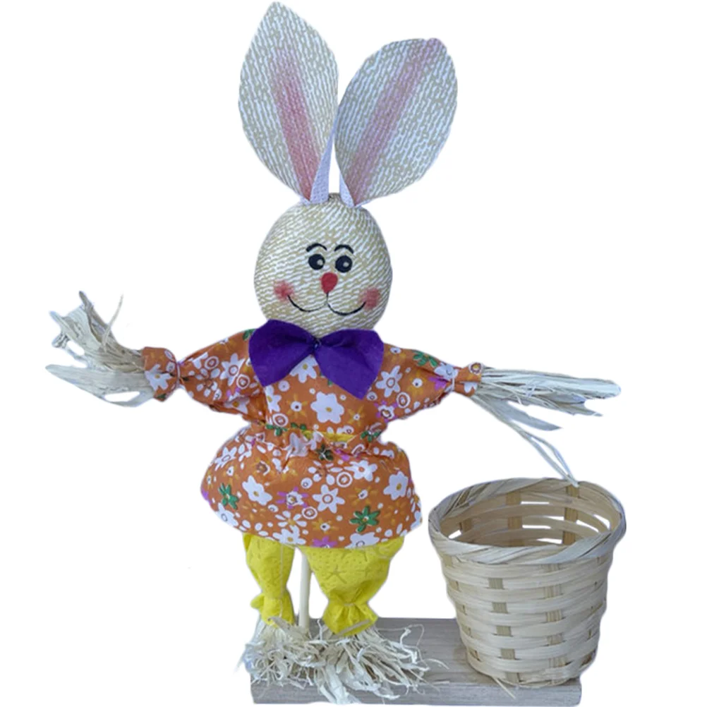 

Holder Pen Rabbit Bunny Easter Cupdesk Organizer Storage Stationary Accessories Table Decorative Stand Egg Trash Can Mini Decor