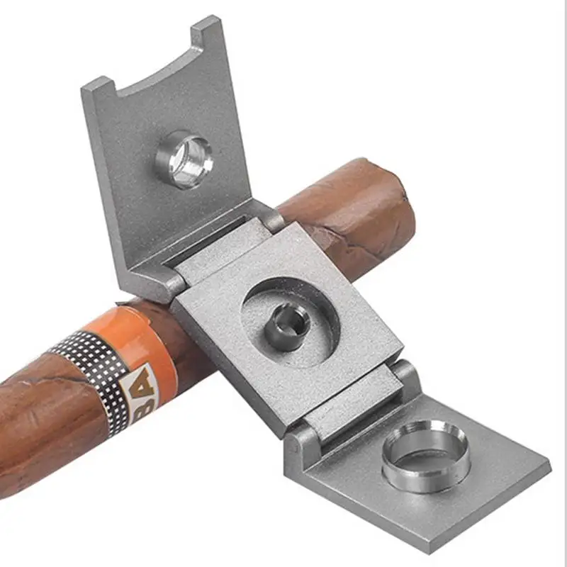 Metal Cigar Puncher Guillotine 3 Sizes Portable Cigar Punch Cutter Stainless Steel Cigar Draw Hole Smoking Tool