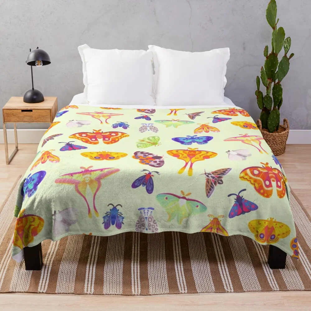 

Моль-пастельный плед одеяло для дивана тонкое двойное летнее мягкое одеяло