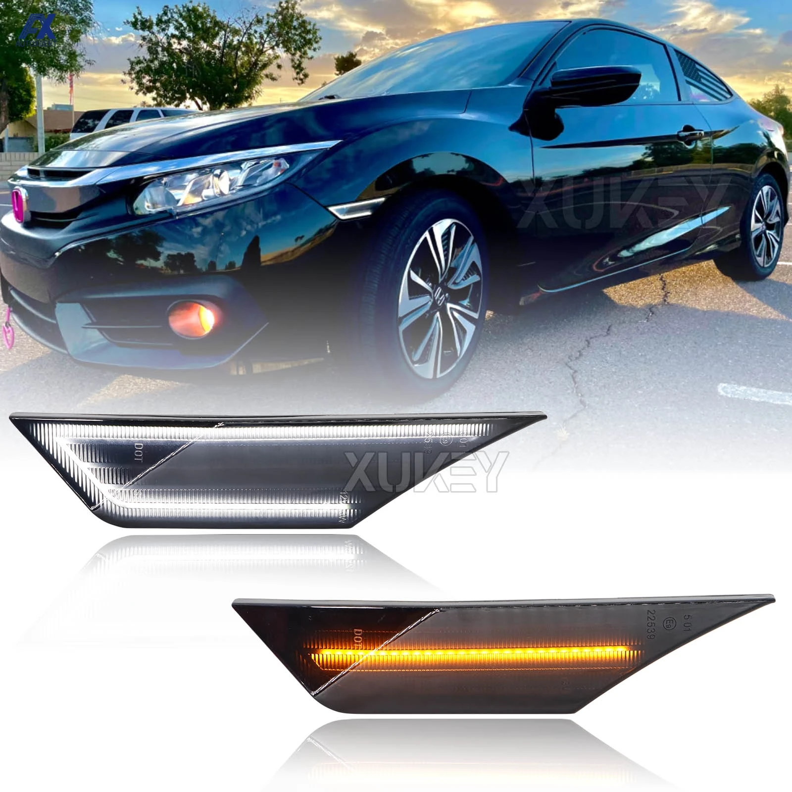 

2 шт., фонарь поворота для Honda Civic 10 поколения