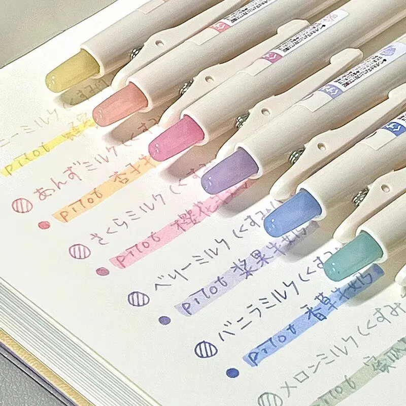 Фото Гелевые ручки PILOT Juice Milky Pastel Limited, разноцветные, 0,5 мм, с плавным письмом и эргономичным дизайном для рисования и планирования, японское качество №5