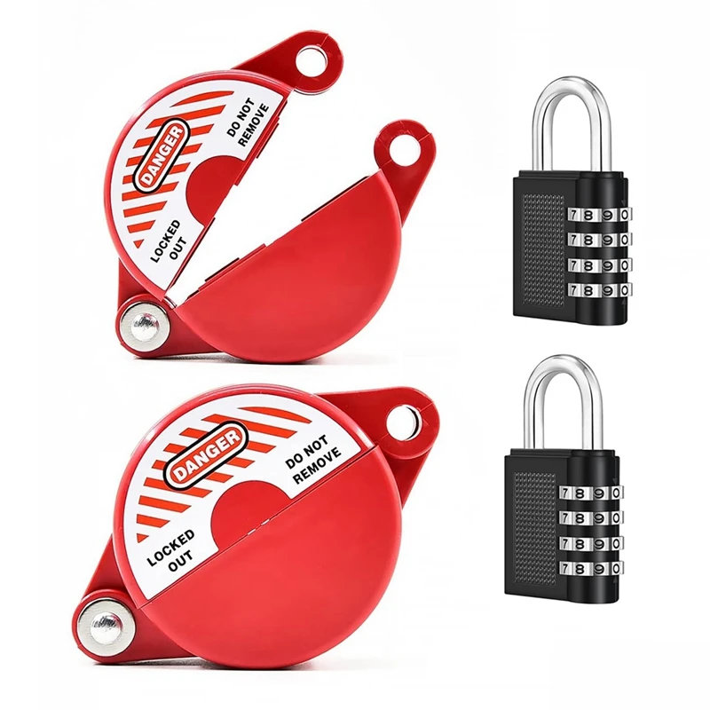 2 шт. запорные клапаны с кодовым замком для 1-2-1/2 дюйма