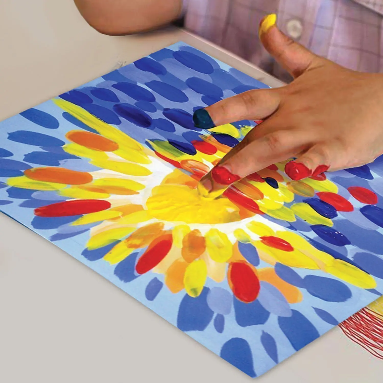 Paints finger yunland &quotlittle hedgehog&quot 6 colors 191340 | Канцтовары для офиса и дома